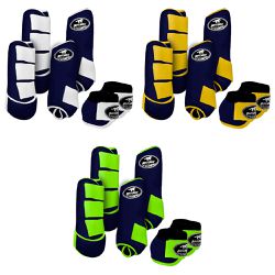 Kit Completo #BiColor Marinho Com Velcro&Viés Colo... - PROTEC HORSE - A LOJA DOS GRANDES CAMPEÕES