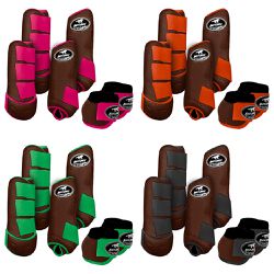 Kit Completo #BiColor Marrom Com Velcro&Viés Color... - PROTEC HORSE - A LOJA DOS GRANDES CAMPEÕES