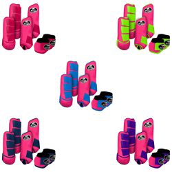 Kit Completo #BiColor Pink Com Velcro&Viés Colorid... - PROTEC HORSE - A LOJA DOS GRANDES CAMPEÕES