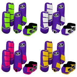 Kit Completo #BiColor Roxo Com Velcro&Viés Colorid... - PROTEC HORSE - A LOJA DOS GRANDES CAMPEÕES