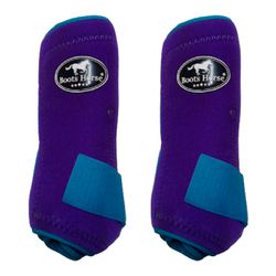 Boleteira Traseira Boots Horse - Roxo/Turquesa - 1... - PROTEC HORSE - A LOJA DOS GRANDES CAMPEÕES