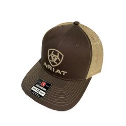 BONE ARIAT - MARROM/BEGE - 18618 - PROTEC HORSE - A LOJA DOS GRANDES CAMPEÕES