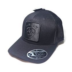 BONE ARIAT - Preto - Logo Preta - 21038 - PROTEC HORSE - A LOJA DOS GRANDES CAMPEÕES