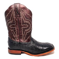 Bota Goyazes Masculina AC AVESTRUZ PRETO COURO MUS... - PROTEC HORSE - A LOJA DOS GRANDES CAMPEÕES