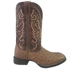 Bota Goyazes Masculina 183014 AF - Avestruz Tabaco... - PROTEC HORSE - A LOJA DOS GRANDES CAMPEÕES