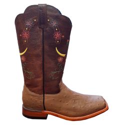 Bota Jácomo Feminina - AVESTRUZ LISO 1171 TABACO/F... - PROTEC HORSE - A LOJA DOS GRANDES CAMPEÕES