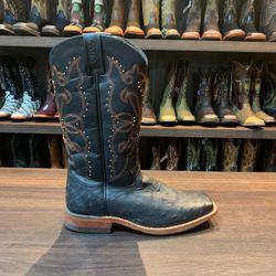 Bota Jácomo Feminina - 1122R AVESTRUZ CHEIO PRETO/... - PROTEC HORSE - A LOJA DOS GRANDES CAMPEÕES