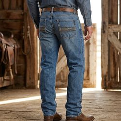 Calça Jeans Classic Masculina Corte Reto Clara CCL... - PROTEC HORSE - A LOJA DOS GRANDES CAMPEÕES