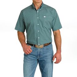 Camisa Cinch Masculina Estampa Azul Petroleo e Bra... - PROTEC HORSE - A LOJA DOS GRANDES CAMPEÕES
