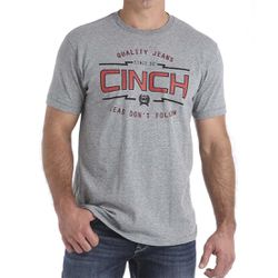 Camiseta Masculina CINCH Cinza - HGY - 20735 - PROTEC HORSE - A LOJA DOS GRANDES CAMPEÕES