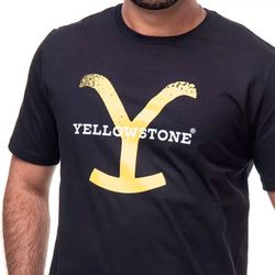 Camiseta Masculina Yellowstone - YE06 - Preta - 19... - PROTEC HORSE - A LOJA DOS GRANDES CAMPEÕES