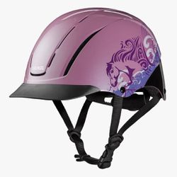 Capacete Troxel - Spirit - Pink Dreamscape - 15200 - PROTEC HORSE - A LOJA DOS GRANDES CAMPEÕES