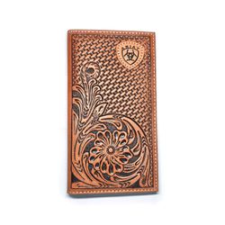 Carteira Couro Bifold Vertical Longa Ariat-A354610... - PROTEC HORSE - A LOJA DOS GRANDES CAMPEÕES