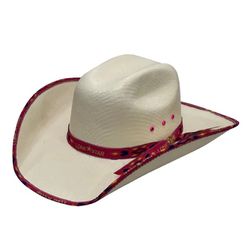 Chapéu de Palha Lone Star Kids - Viés Girls (infan... - PROTEC HORSE - A LOJA DOS GRANDES CAMPEÕES