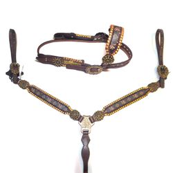 Conjunto Cabeçada Peiteira Vitton Tento Dourado - ... - PROTEC HORSE - A LOJA DOS GRANDES CAMPEÕES