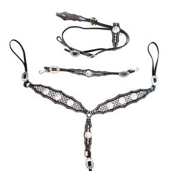 CONJUNTO CABEÇADA PEITEIRA LEVANTADOR PROTEC HORSE... - PROTEC HORSE - A LOJA DOS GRANDES CAMPEÕES