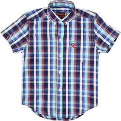 Camisa Cowboys Infantil Manga Curta Xadrez - Tons ... - PROTEC HORSE - A LOJA DOS GRANDES CAMPEÕES