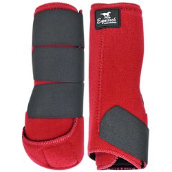 BOLETEIRA DIANTEIRA EQUITECH - VELCRO JAPAO VERMEL... - PROTEC HORSE - A LOJA DOS GRANDES CAMPEÕES