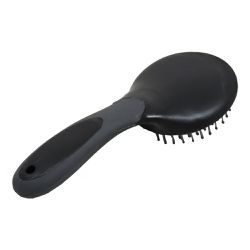 Escova Boots Horse - Redonda com Cabo - Preto/Cinz... - PROTEC HORSE - A LOJA DOS GRANDES CAMPEÕES