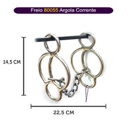 Freio Protec Horse - 80055 Argola Corrente - 1683 - PROTEC HORSE - A LOJA DOS GRANDES CAMPEÕES