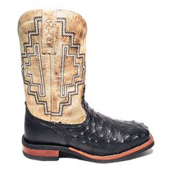 BOTA GATOR BOOTS MASCULINA - AVESTRUZ PRETO_CANO C... - PROTEC HORSE - A LOJA DOS GRANDES CAMPEÕES