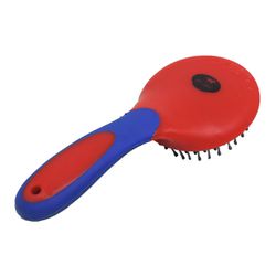 Escova Boots Horse - Redonda com Cabo - Vermelho/R... - PROTEC HORSE - A LOJA DOS GRANDES CAMPEÕES