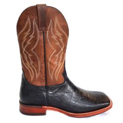 Bota Jácomo Masculina - ALIGATOR PRETO FOSSIL BUF ... - PROTEC HORSE - A LOJA DOS GRANDES CAMPEÕES