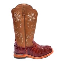 Bota Jácomo Feminina - Jacaré Rabo Vermelho Oil Pi... - PROTEC HORSE - A LOJA DOS GRANDES CAMPEÕES