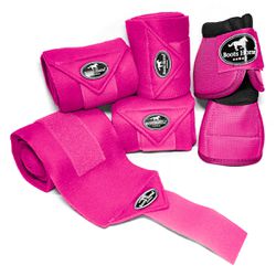 Kit Jogo de 04 Ligas com 01 Par de Cloche - Pink -... - PROTEC HORSE - A LOJA DOS GRANDES CAMPEÕES