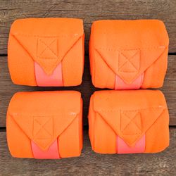 Liga De Descanso Mustang Polo Wraps - Laranja - 20... - PROTEC HORSE - A LOJA DOS GRANDES CAMPEÕES