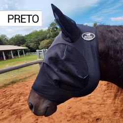 Mascara Anti-Mosquitos em Lycra Preta - Boots Hors... - PROTEC HORSE - A LOJA DOS GRANDES CAMPEÕES