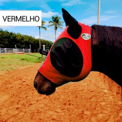 Mascara Anti-Mosquitos em Lycra Vermelho - Boots H... - PROTEC HORSE - A LOJA DOS GRANDES CAMPEÕES