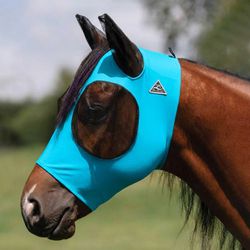 Mascara Anti-Mosquitos em Lycra #Turquesa - Profes... - PROTEC HORSE - A LOJA DOS GRANDES CAMPEÕES