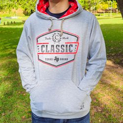 Moletom Classic Cinza Claro - Original American We... - PROTEC HORSE - A LOJA DOS GRANDES CAMPEÕES