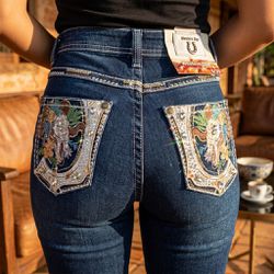Calça Jeans Feminina Western Blue Boot Cut #W210-P... - PROTEC HORSE - A LOJA DOS GRANDES CAMPEÕES