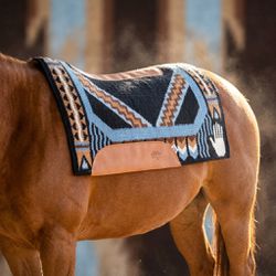 Manta Air Ride™ Hand Raven Com Pelego #CXHH - Prof... - PROTEC HORSE - A LOJA DOS GRANDES CAMPEÕES