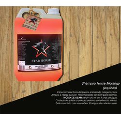 Shampoo de Morango 5Lt - Star Horse - 12628 - PROTEC HORSE - A LOJA DOS GRANDES CAMPEÕES
