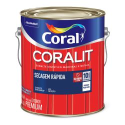 Esmalte Coralit Secagem Rápida Acetinado Branco - ... - Protetintas