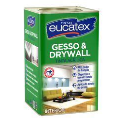 Tinta Gesso e Drywall Eucatex - 18L - Protetintas