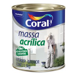 Massa Acrílica Coral - 1,5Kg - Protetintas
