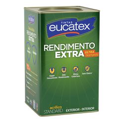 Acrílico Fosco Extra Rendimento Branco - 18L - Protetintas