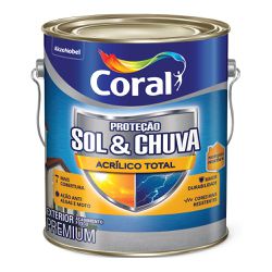 Acrílico Total Sol e Chuva Fosco Branco Neve - 3,6... - Protetintas