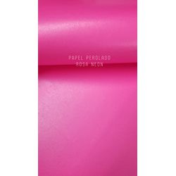 Papel Perolado Rosa Neon - QPAPEIS