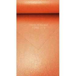 Papel Perolado Terracota - QPAPEIS
