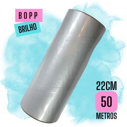 Bobina de BOPP Brilho 22mmx50m - QPAPEIS