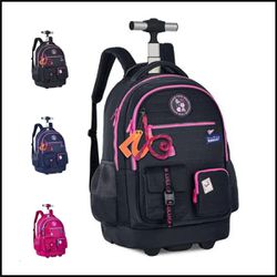 MOCHILA LULUCA DE CARRINHO LU24634 PRETA - QPAPEIS LTDA