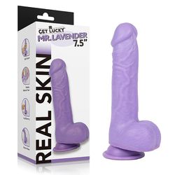 Pênis Realístico Mr.Lavender Color -19,0 x 3,9cm - QV STORE