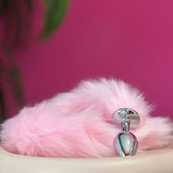 Foxx - Plug Anal P Com Rabo Rosa (48cm) - Quero Vibrar
