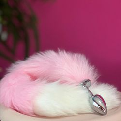 Foxx - Plug Anal P Com Rabo Rosinha (48cm) - Quero Vibrar