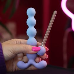 Plug Anal Escalonado Com Vibro - Quero Vibrar